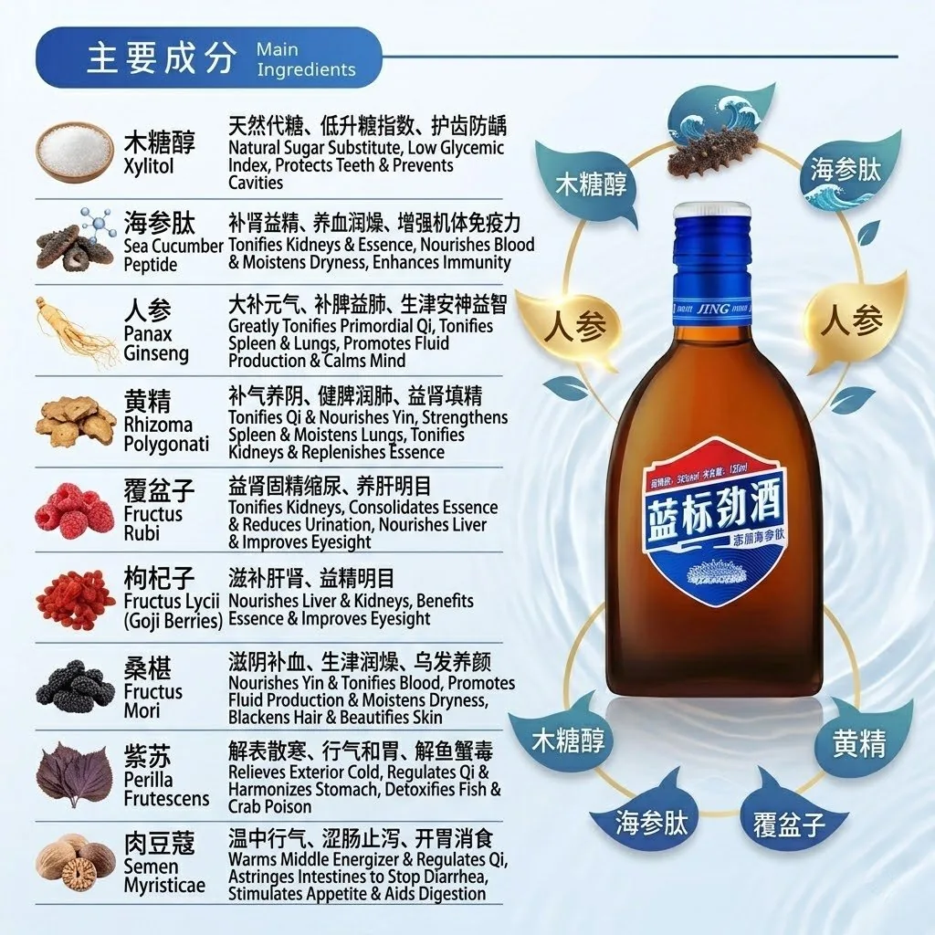 蓝标劲酒 36° 500ml - 2