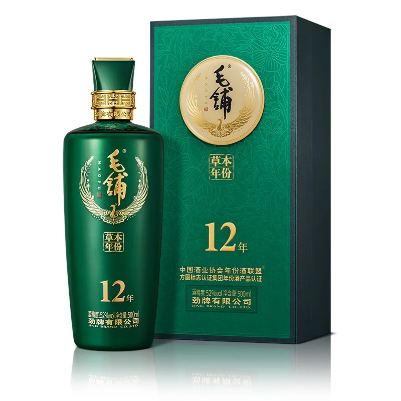 毛铺 · 毛铺草本年份酒・12 年 · 52%vol · 500ml - 2