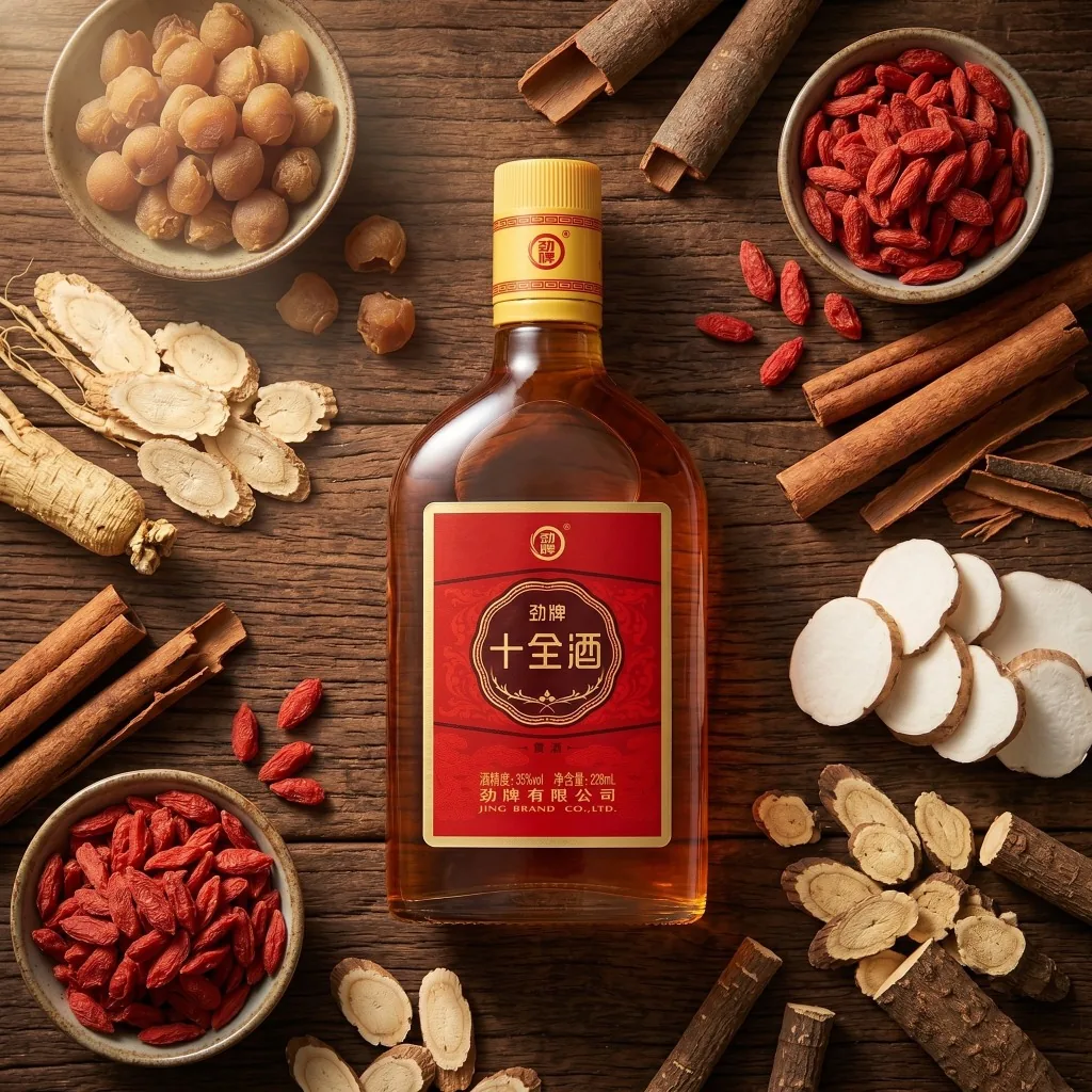劲牌 (Jing Brand) · 中国劲酒与十全酒组合 · 35% vol · 228ml*1 + 125ml*3 - 4