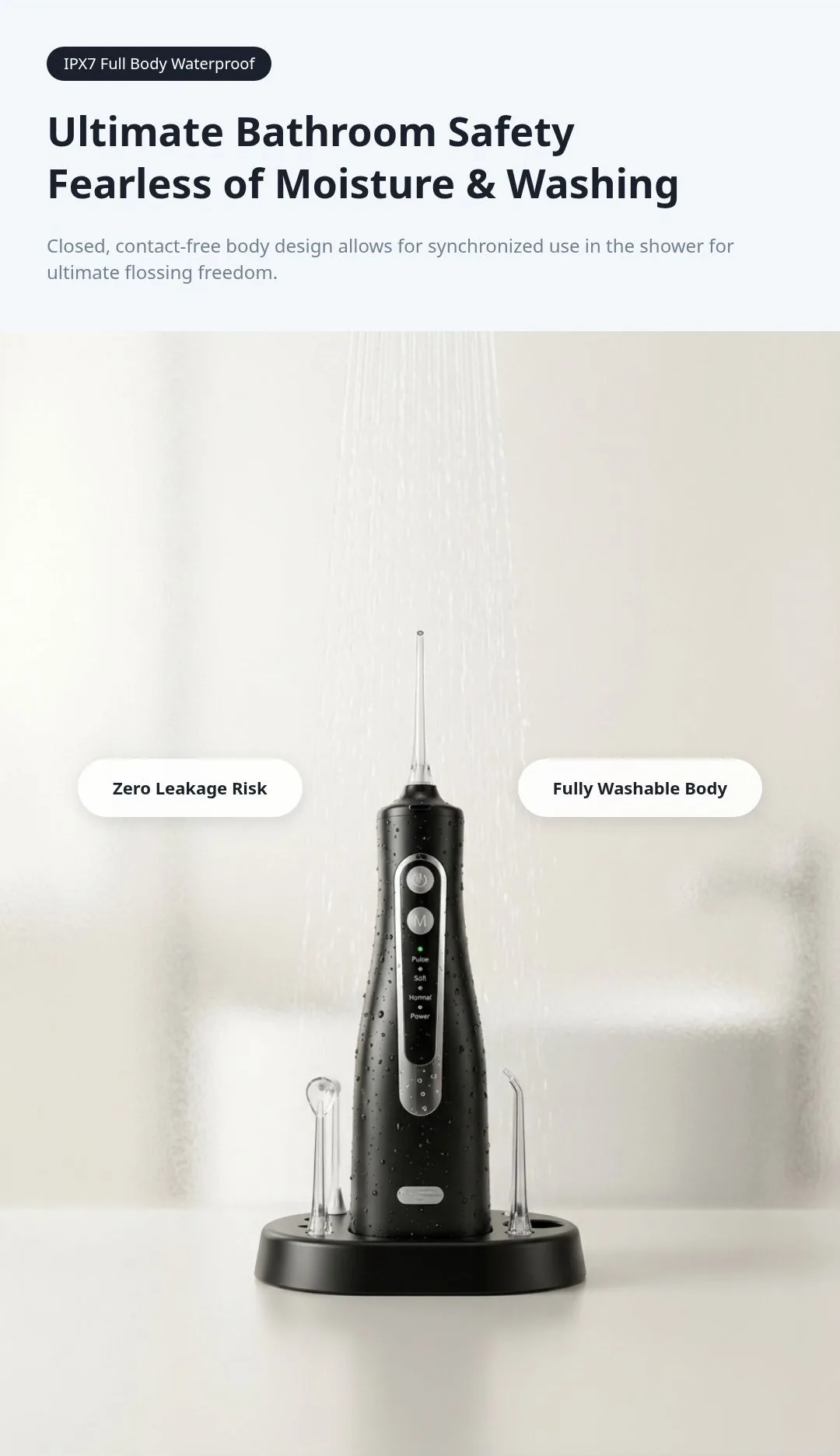 REVA – M149 Pro Cordless Water Flosser – 300ml – 4 Modes - Detail 10