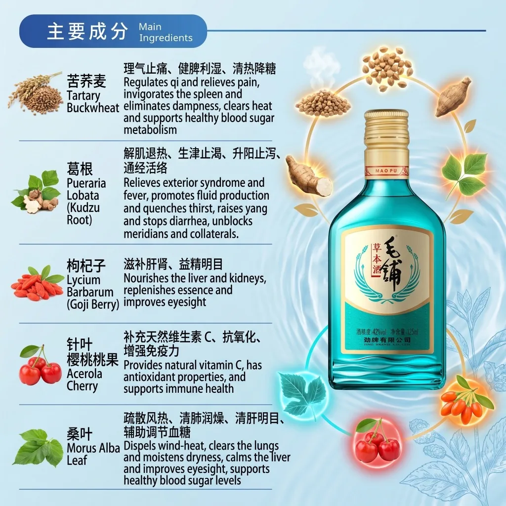 毛铺 · 草本酒 · 42%vol · 125ml - 2