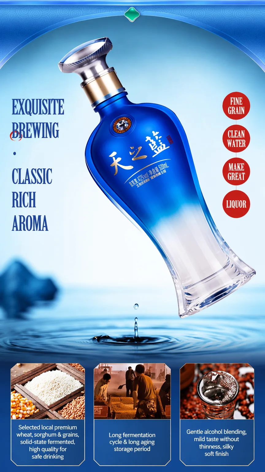 洋河 · 天之蓝 · 42%vol · 500ml 礼盒装 - 详情图 4