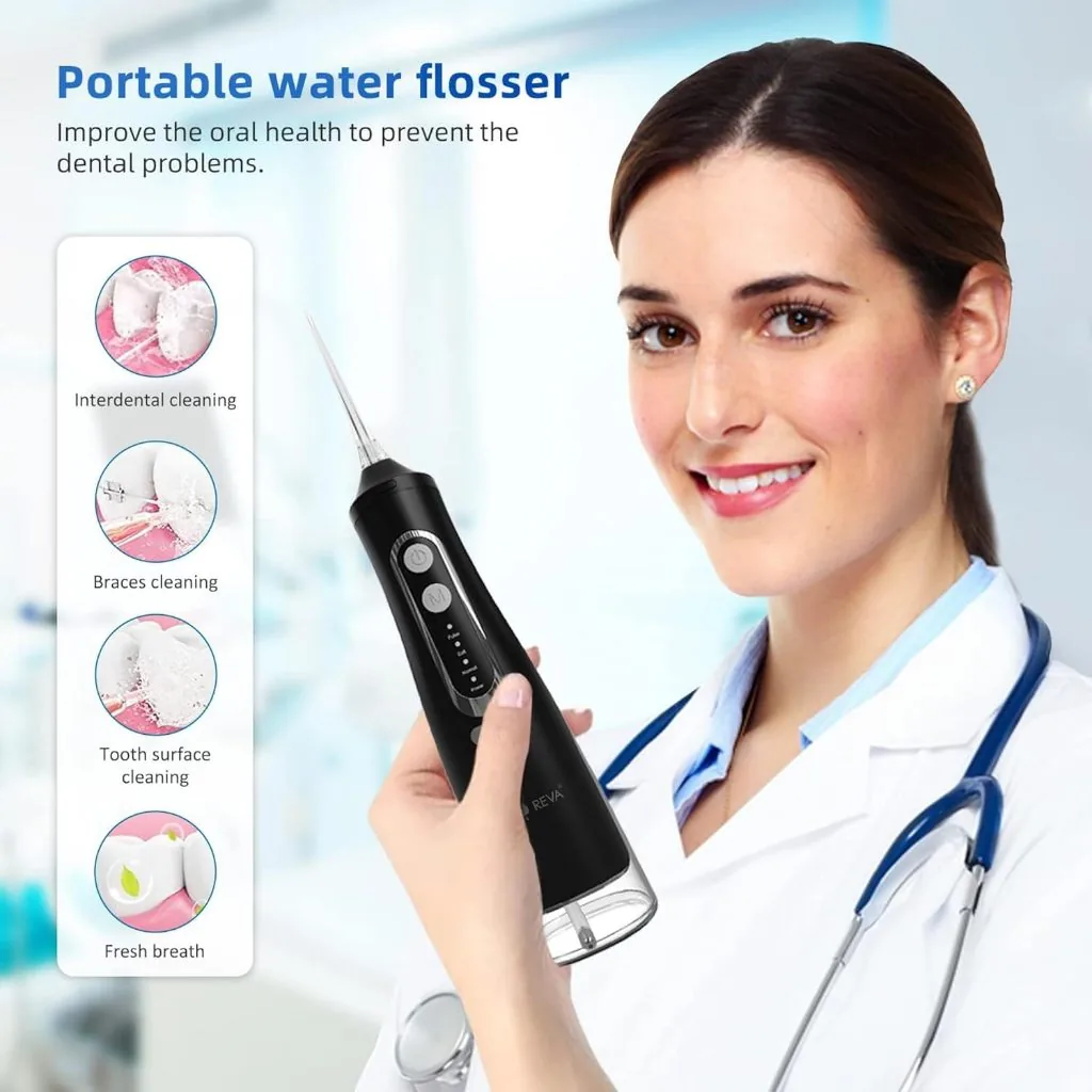 REVA – M209 Cordless Water Flosser – 310ml – 4 Modes - 6