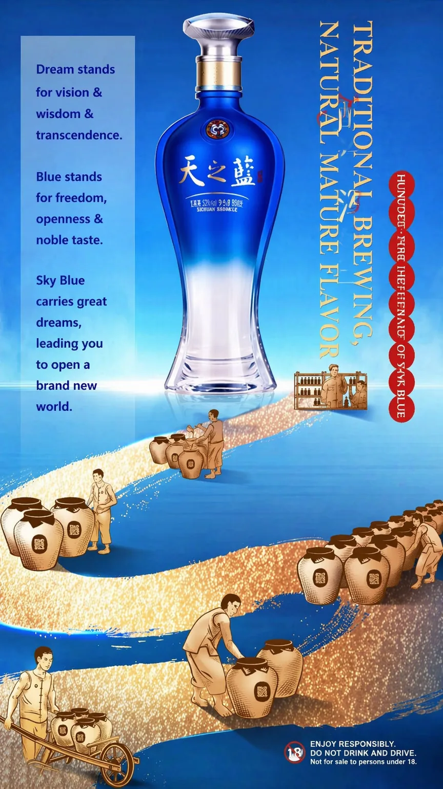 洋河 · 天之蓝 · 42%vol · 500ml 礼盒装 - 详情图 5