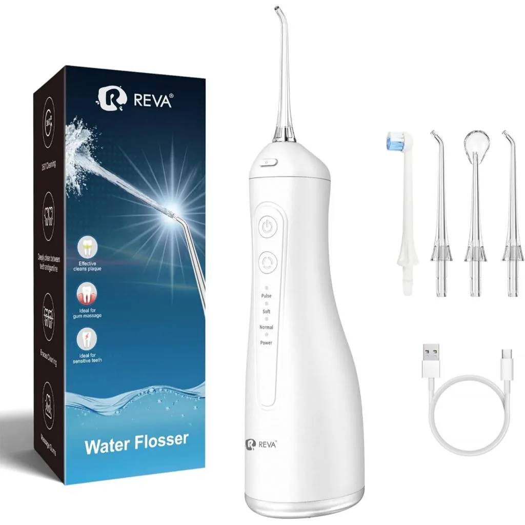 REVA – Portable Cordless Water Flosser – 300ml – 4 Modes